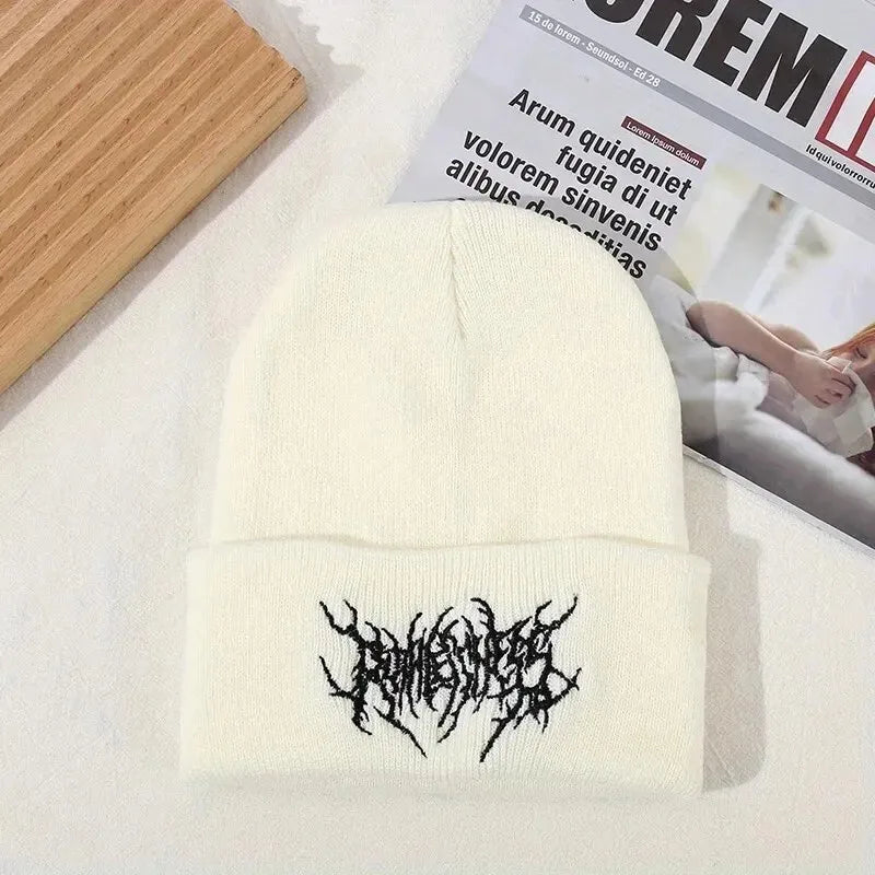 Shita Gothic Punk Beanie - Warm Winter Knit