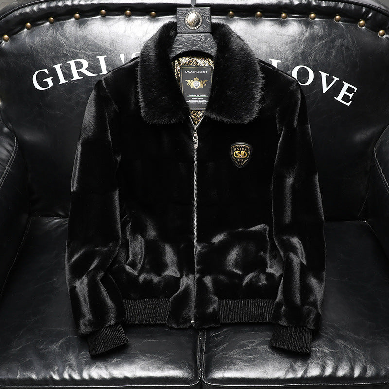 Luxe Noir Velvet Jacket