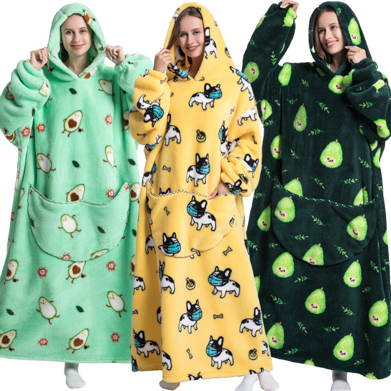 Cocon Doux Oversized Blanket Hoodie - Dafi Prints