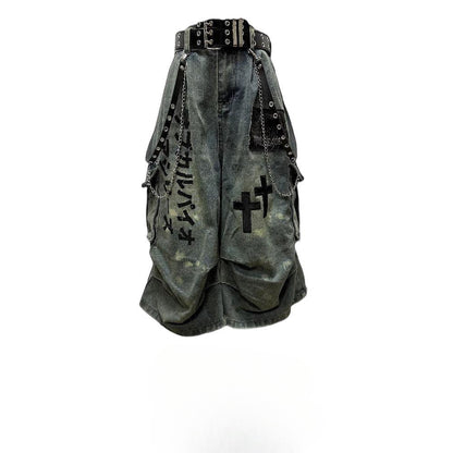 Sirwal Qadim Dark Denim Cropped