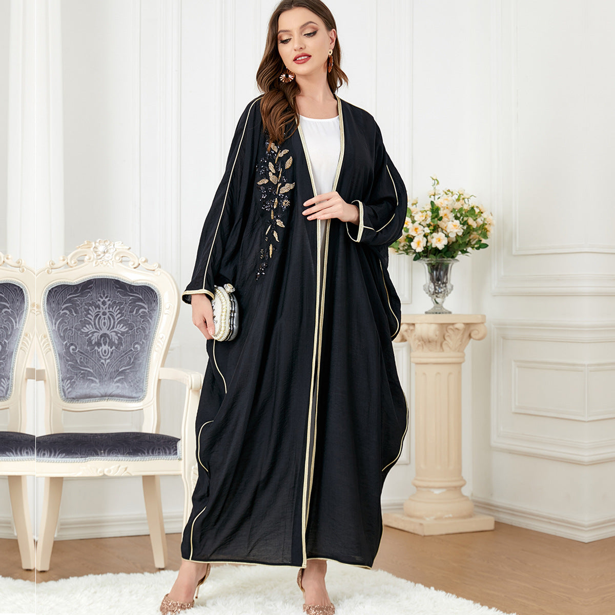 Qamar Chic Batwing Fitted Dress