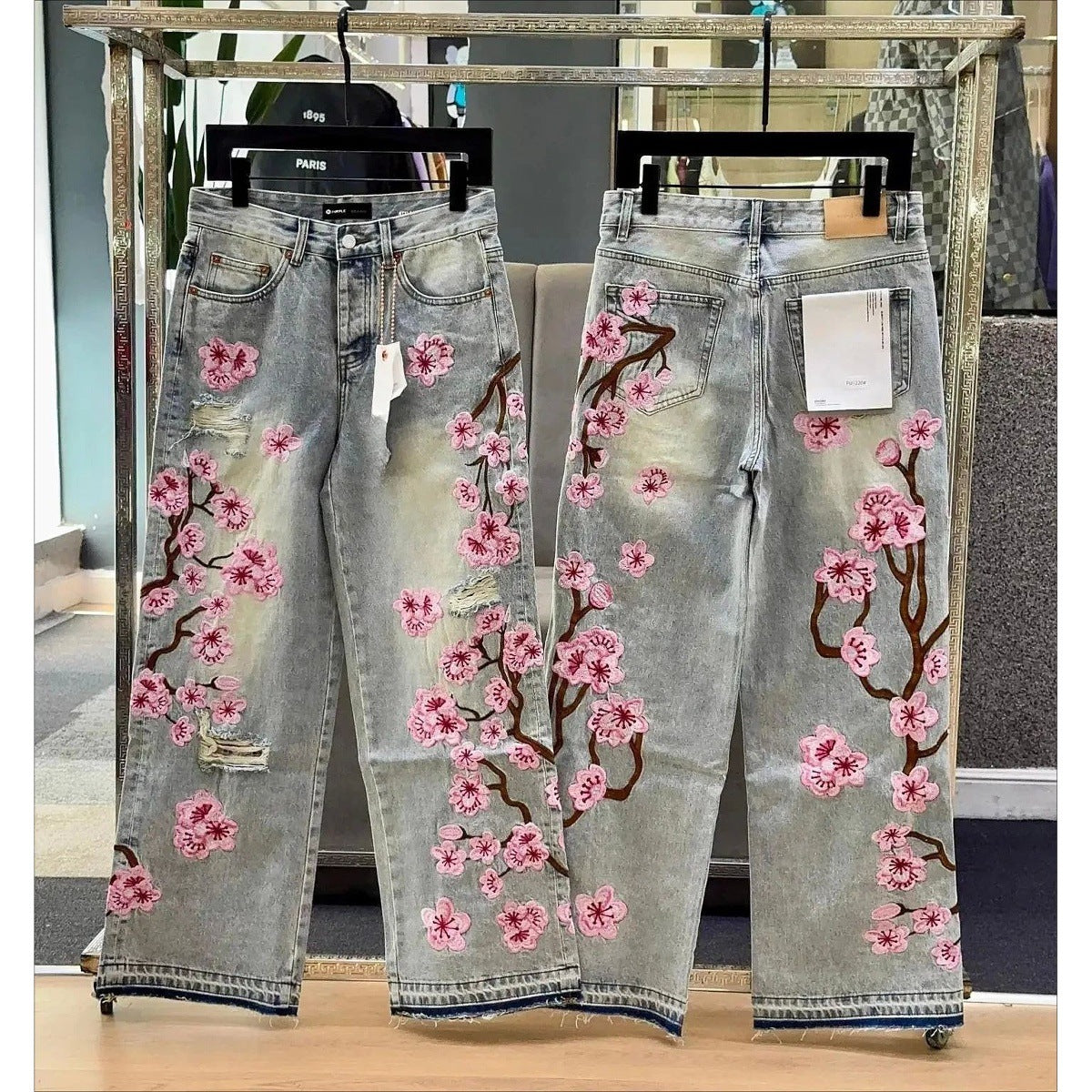 Sirwal Mutarraz Embroidered Denim