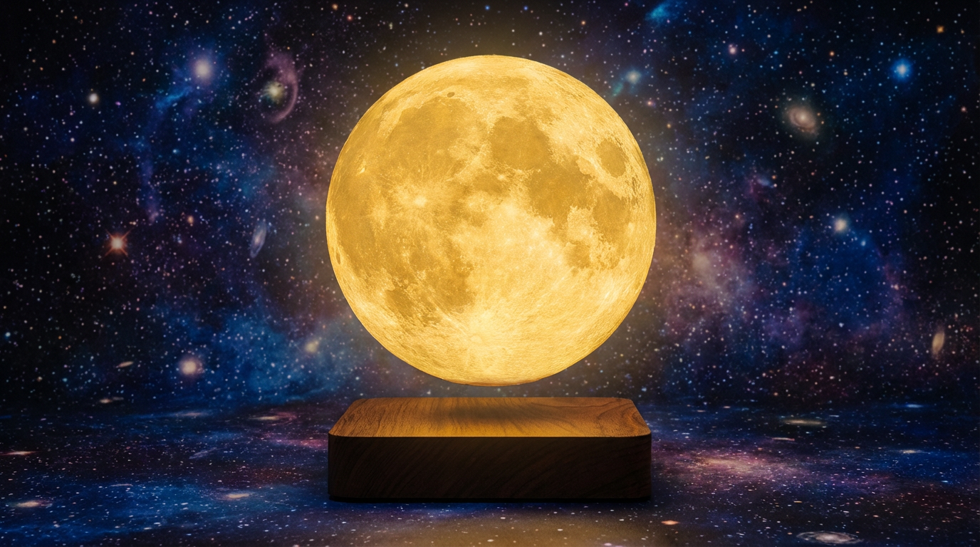 Qamar Floating Magnetic Lamp - 3D LED