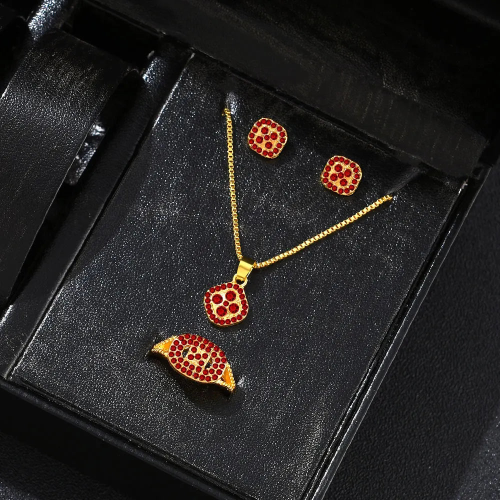 Majmu'a Set Luxury Cube Jewelry - 3 Pieces