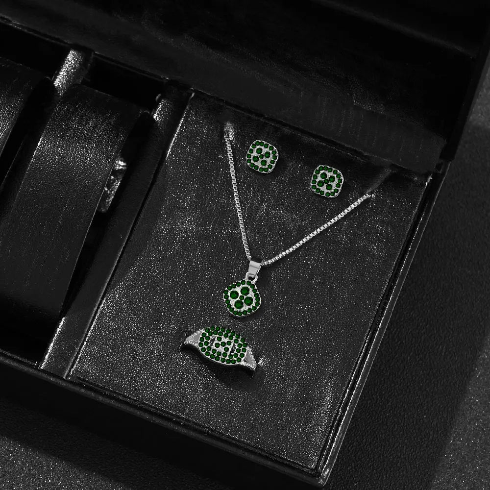 Majmu'a Set Luxury Cube Jewelry - 3 Pieces