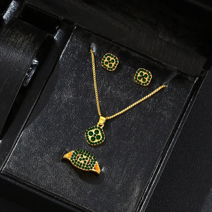 Majmu'a Set Luxury Cube Jewelry - 3 Pieces