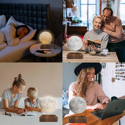 Qamar Floating Magnetic Lamp - 3D LED