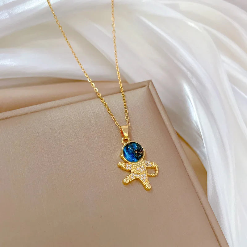 Najm wa Qamar (Star & Moon) Y2K Necklace