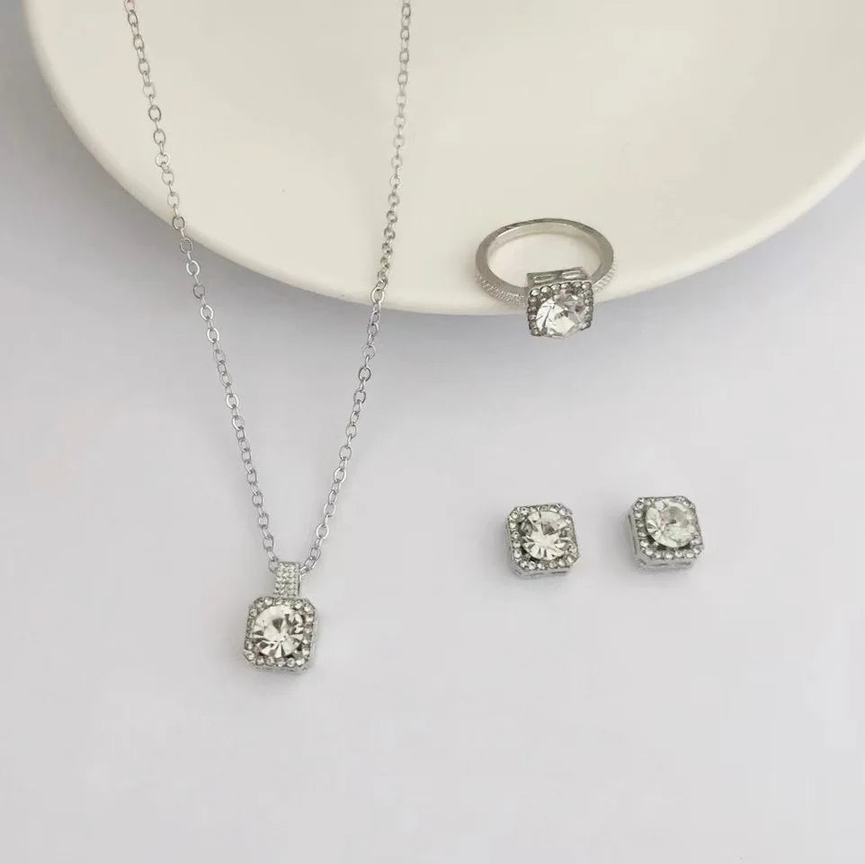 Majmu'a Set Luxury Cube Jewelry - 3 Pieces