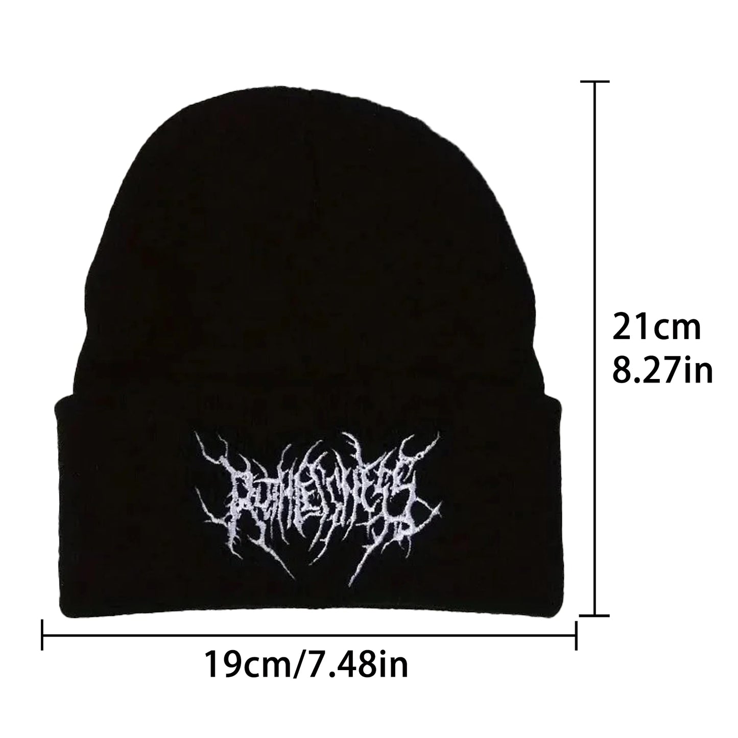Shita Gothic Punk Beanie - Warm Winter Knit