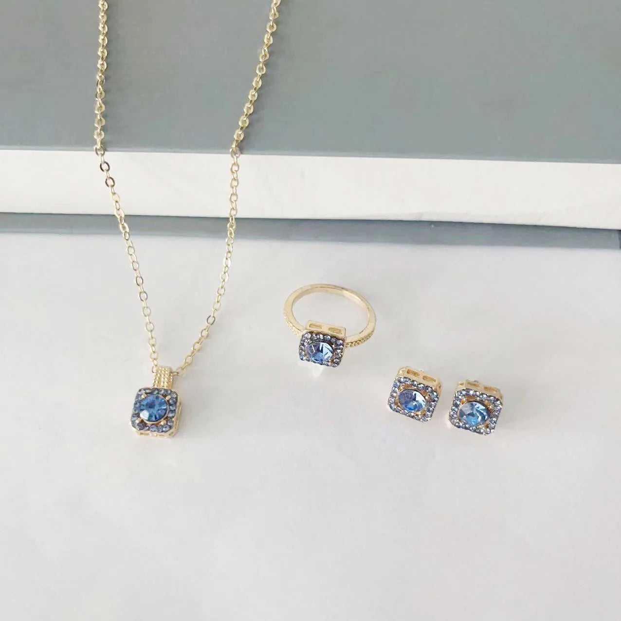Majmu'a Set Luxury Cube Jewelry - 3 Pieces