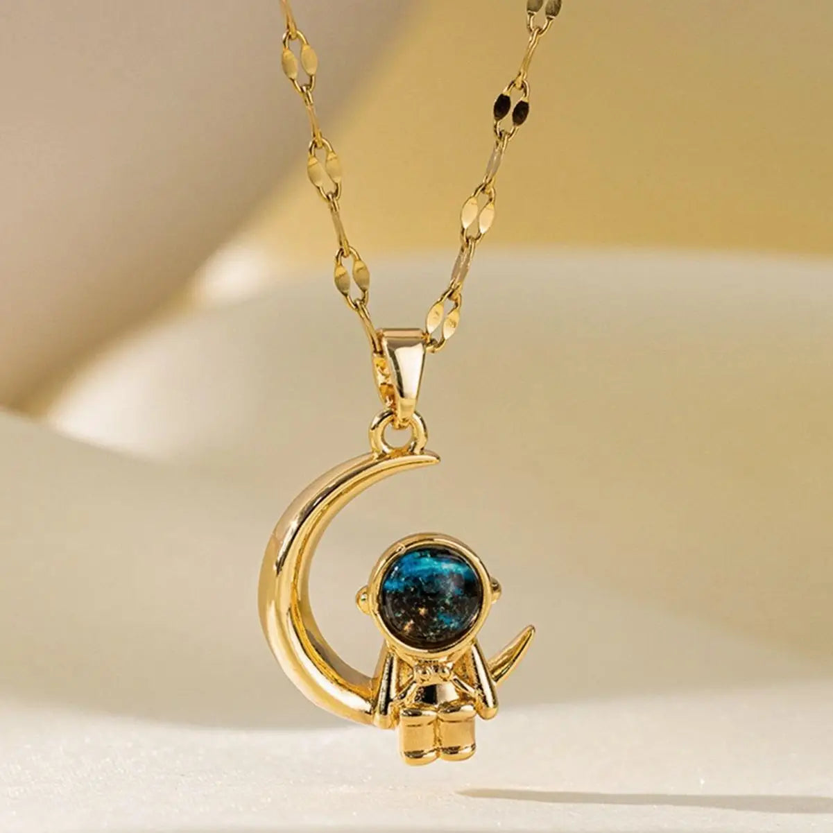 Najm wa Qamar (Star & Moon) Y2K Necklace