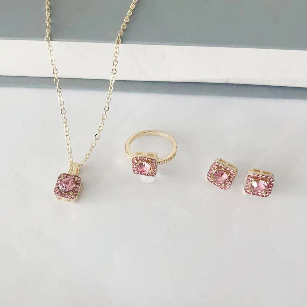 Majmu'a Set Luxury Cube Jewelry - 3 Pieces