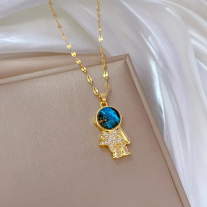 Najm wa Qamar (Star & Moon) Y2K Necklace