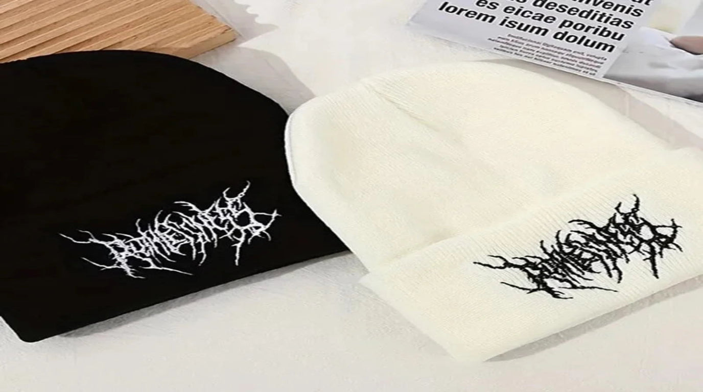 Shita Gothic Punk Beanie - Warm Winter Knit