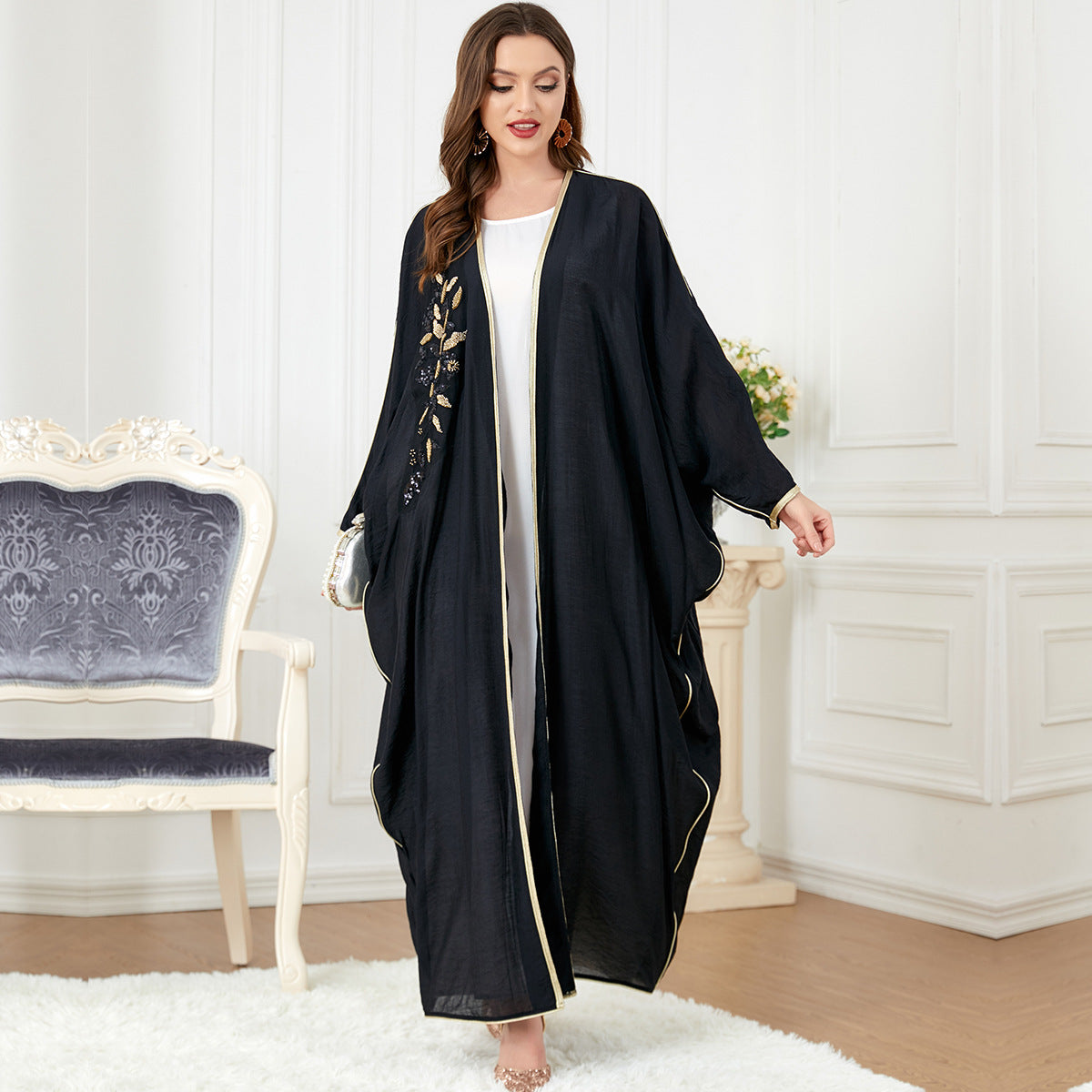 Qamar Chic Batwing Fitted Dress