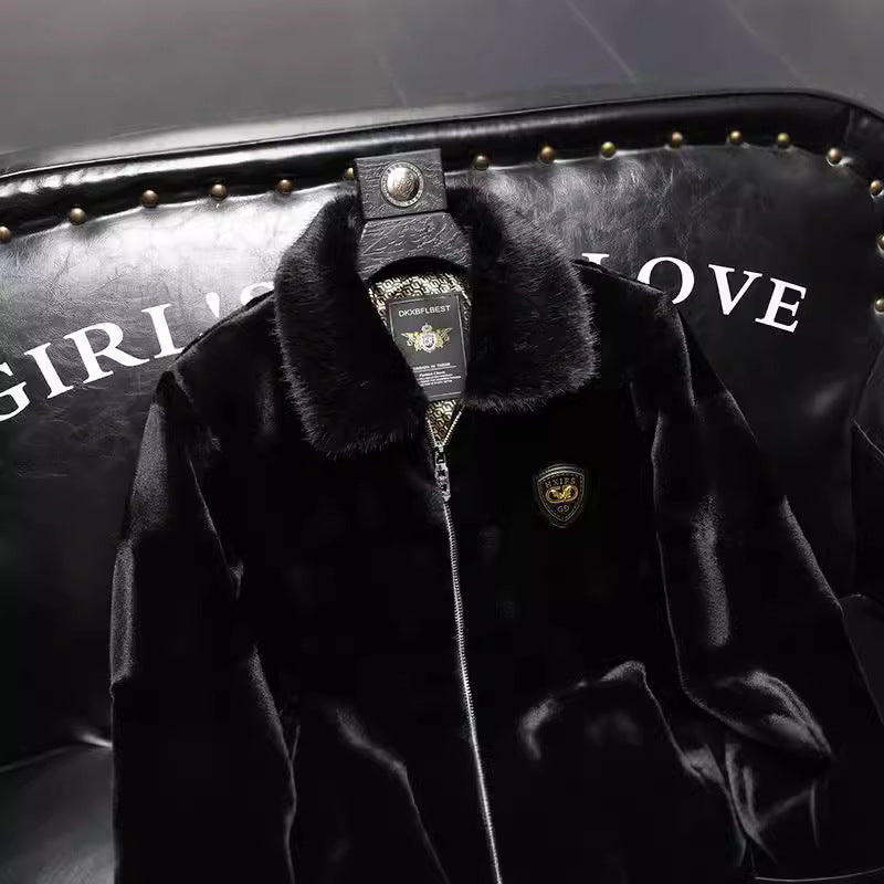 Luxe Noir Velvet Jacket