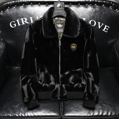 Luxe Noir Velvet Jacket
