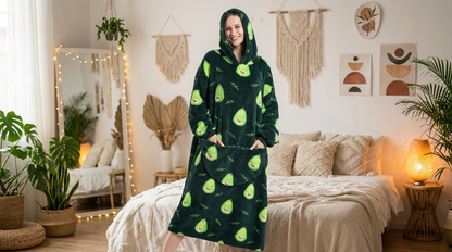 Cocon Doux Oversized Blanket Hoodie - Dafi Prints