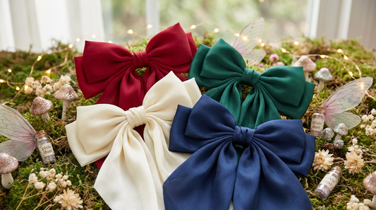 Fiyun Elegant Satin Hair Clip - Large Ribbon